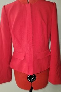 Karl Lagerfeld Paris red peplum blazer jacket